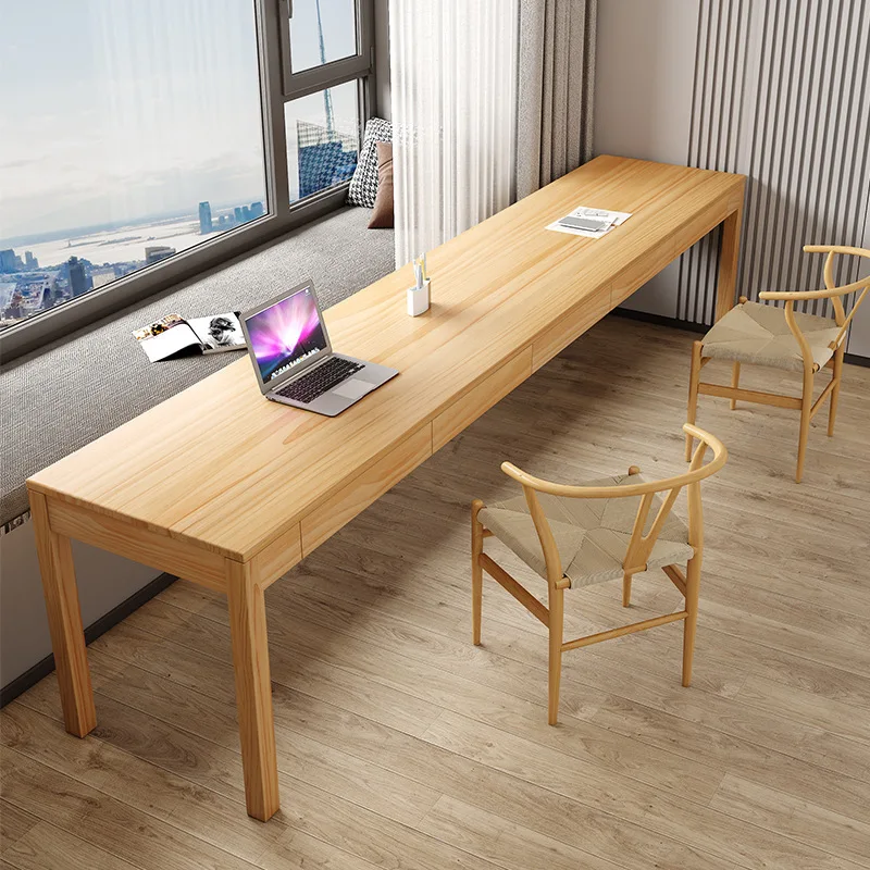 Nordic all-solid wood desk, writing desk, rectangular table with drawer, extended computer desk and chair combination for home a
Nordic all-solid wood desk, writing desk, rectangular table with drawer, extended computer desk and chair combination for home a