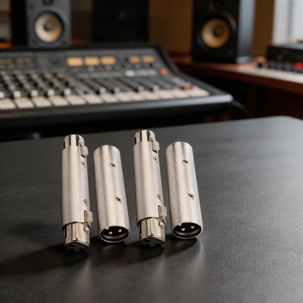Комплект из 4-х 3-контактных XLR-адаптеров (XLR-XLR, XLR-мама, XLR-папа) для микрофонов и аудиооборудования, переходники-переключатели пола
Комплект из 4-х 3-контактных XLR-адаптеров (XLR-XLR, XLR-мама, XLR-папа) для микрофонов и аудиооборудования, переходники-переключатели пола