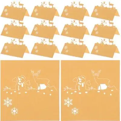 50Pcs Paper Seating Cards Reindeer Snowman Christmas Table Name Cards for Holiday Party Dinner Table Setting Name Card
50Pcs Paper Seating Cards Reindeer Snowman Christmas Table Name Cards for Holiday Party Dinner Table Setting Name Card
