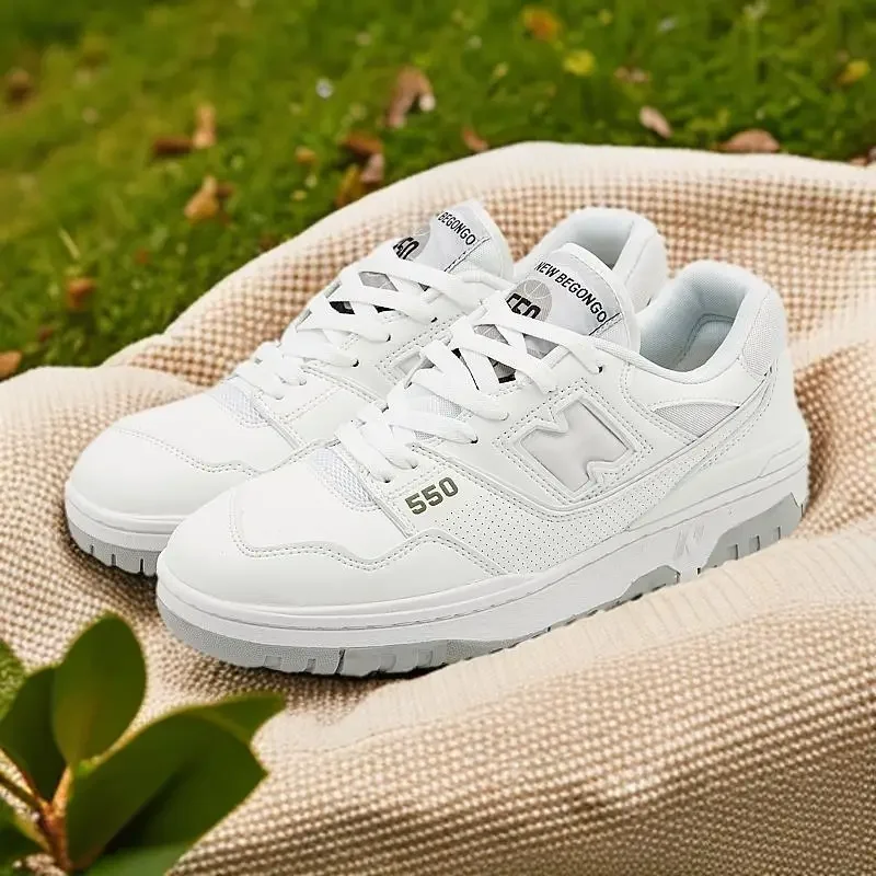 White blue white gray sports and leisure versatile low top board shoes for both men and women
White blue white gray sports and leisure versatile low top board shoes for both men and women