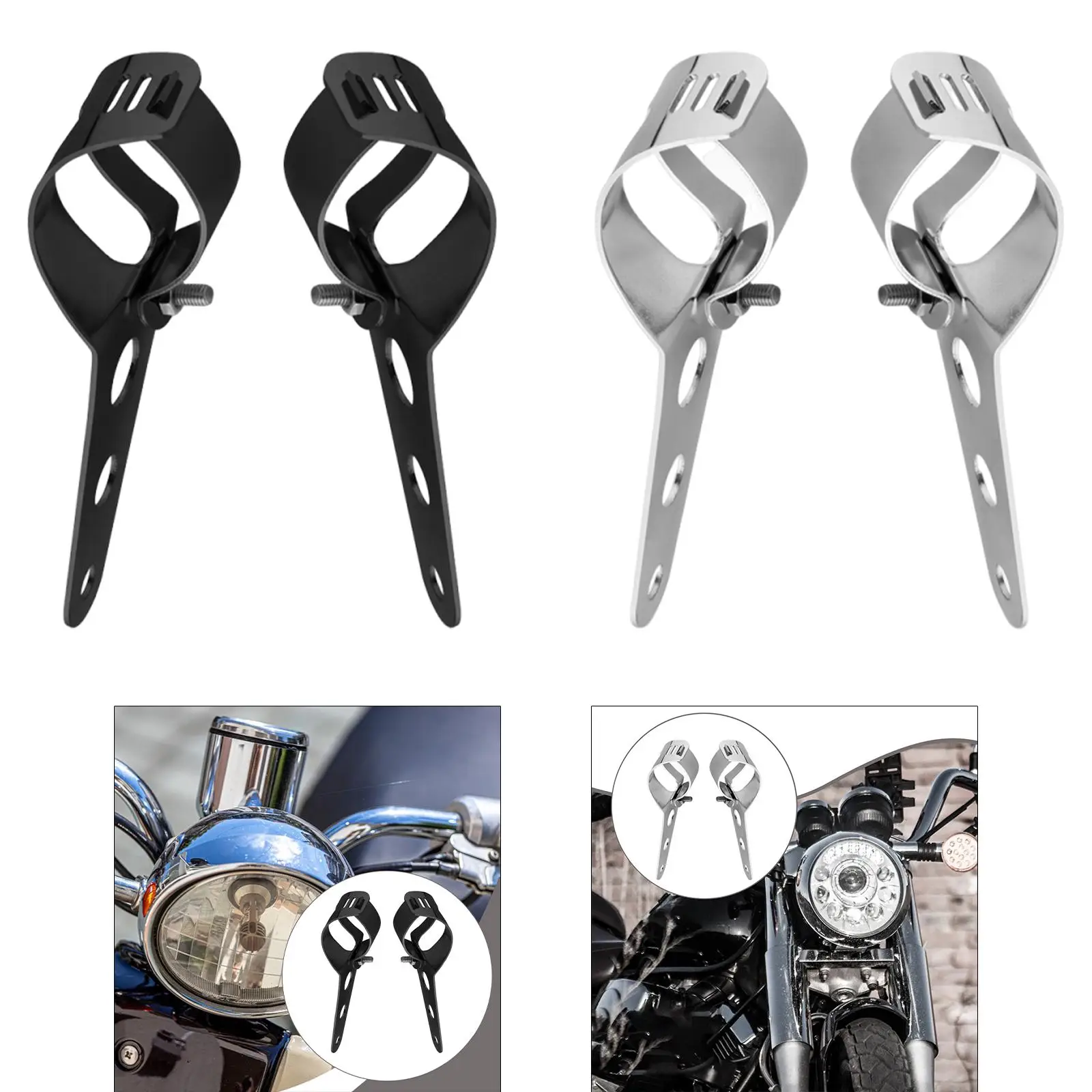 Sturdy Steel Motorcycle Headlight Fixing Bracket Universal Shock Absorber Clamp Durable Front Fork Mount for 35mm
Sturdy Steel Motorcycle Headlight Fixing Bracket Universal Shock Absorber Clamp Durable Front Fork Mount for 35mm