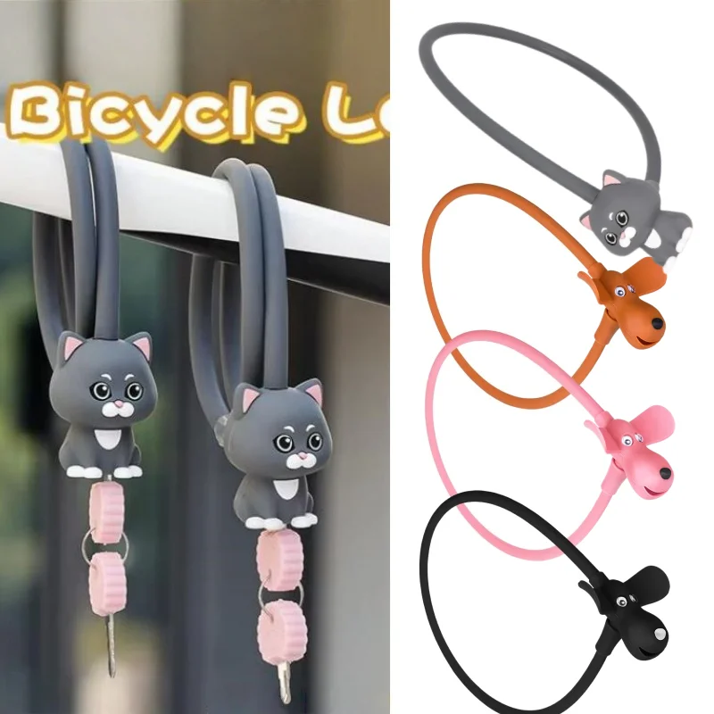 Cute Cat Shaped Silicone Coated Steel Cable Bicycle Lock Anti-Theft Safety Bike Accessories for Cycling
Cute Cat Shaped Silicone Coated Steel Cable Bicycle Lock Anti-Theft Safety Bike Accessories for Cycling
