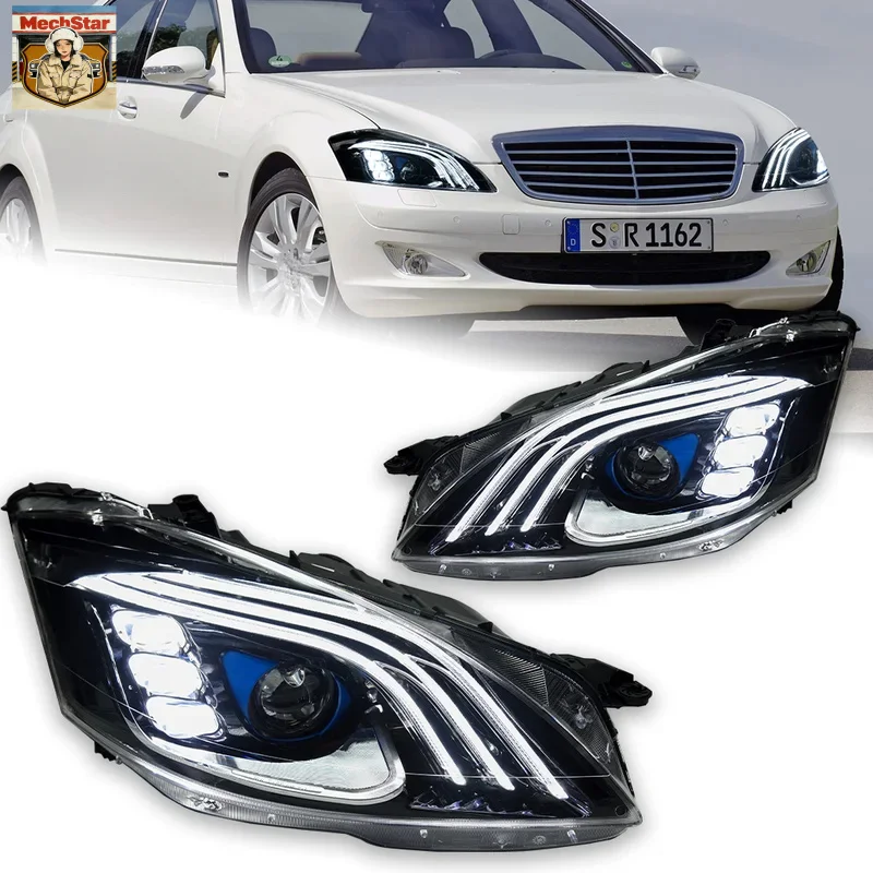 For Car Lights Benz S-Class W221 Auto Headlights Assembly 2006-2013 Upgrade Maybach Style Led Projector Lens Tools Accessori
For Car Lights Benz S-Class W221 Auto Headlights Assembly 2006-2013 Upgrade Maybach Style Led Projector Lens Tools Accessori