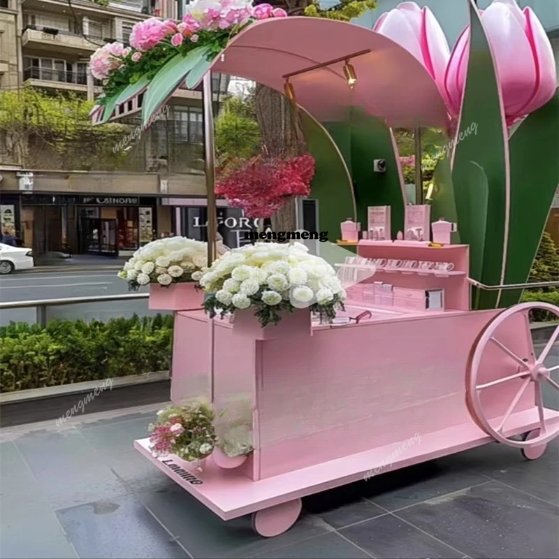 Iron flower car shopping mall truck Internet celebrity night market stall trolley
Iron flower car shopping mall truck Internet celebrity night market stall trolley