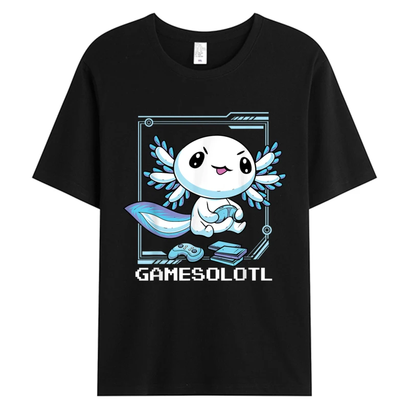 Gamer Axolotl Gamesolotl Fish Gaming T-shirt Man Video Gamer Anime Men's Cotton Graphic Discount Tshirt Male Clothes Slim Fit
Gamer Axolotl Gamesolotl Fish Gaming T-shirt Man Video Gamer Anime Men's Cotton Graphic Discount Tshirt Male Clothes Slim Fit