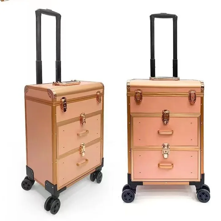 Professional, aluminum alloy, tie rod, cosmetic case, large capacity, follow-up, manicure, beauty, tools, with drawers
Professional, aluminum alloy, tie rod, cosmetic case, large capacity, follow-up, manicure, beauty, tools, with drawers