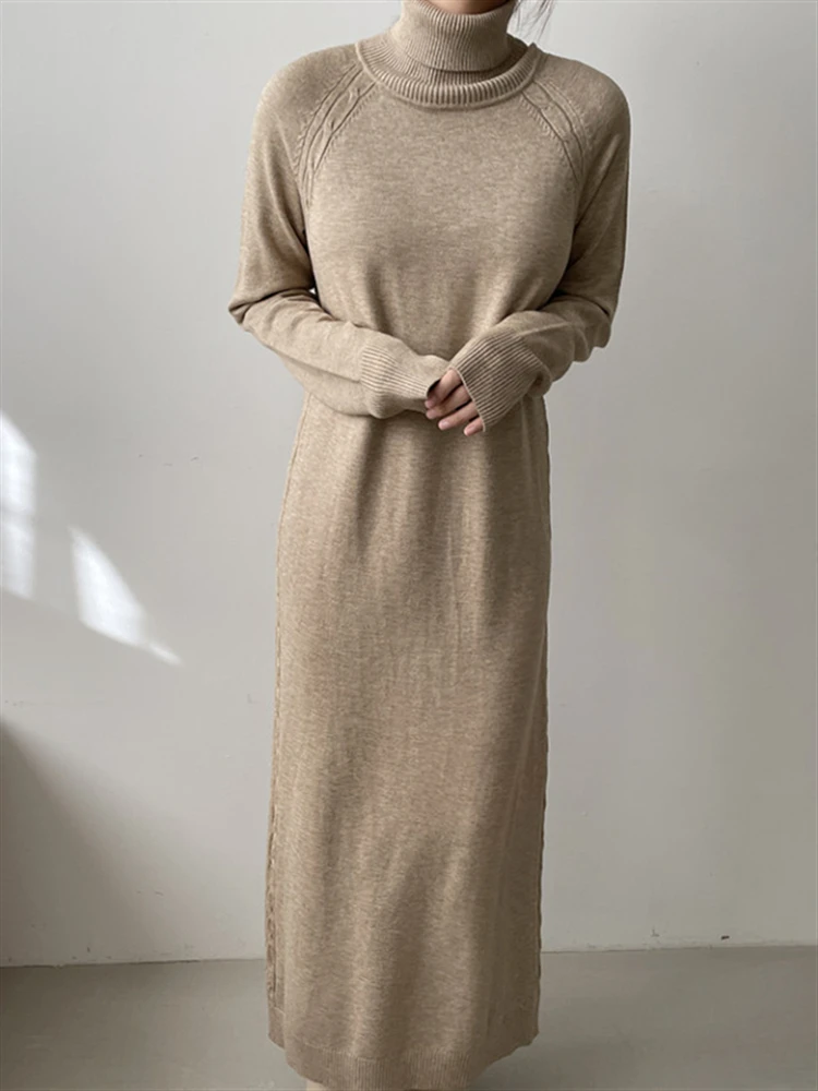 Warm Korean Clothing Turtleneck Sweater Dress Women Dresses 2022 Elegant Winter Solid Autumn Woman New Thick Vintage Knitted
Warm Korean Clothing Turtleneck Sweater Dress Women Dresses 2022 Elegant Winter Solid Autumn Woman New Thick Vintage Knitted
