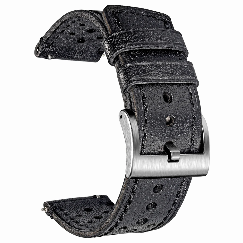 Hemsut Top Cowhide Watch Band Quick Release Genuine Leather Rrist Straps For Man Soft Breathable 18 20 22 24mm
Hemsut Top Cowhide Watch Band Quick Release Genuine Leather Rrist Straps For Man Soft Breathable 18 20 22 24mm