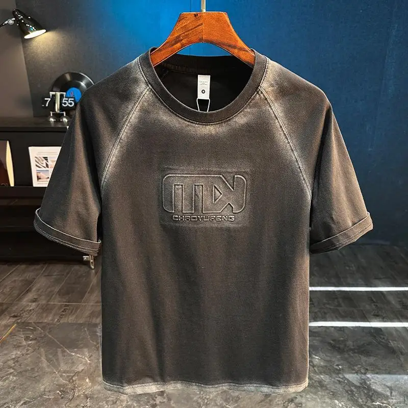2025 New Short sleeved T-shirt for Men with Retro Printed Casual Personalized Splicing Half Sleeve Top for Summer
2025 New Short sleeved T-shirt for Men with Retro Printed Casual Personalized Splicing Half Sleeve Top for Summer