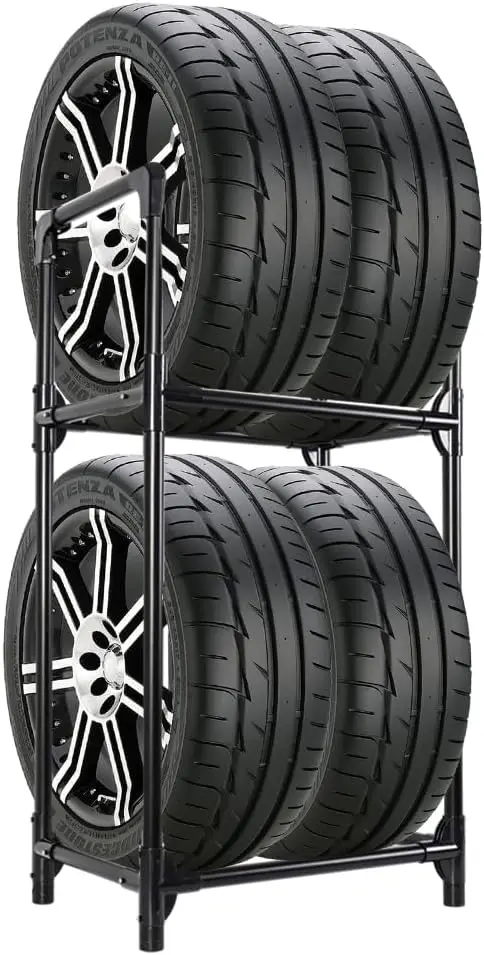 Tire Storage Rack Standing Garage Shelf Organizer for Indoor Outdoor Use, Black, 22.51'' X 14.16'' X 45.11''
Tire Storage Rack Standing Garage Shelf Organizer for Indoor Outdoor Use, Black, 22.51'' X 14.16'' X 45.11''