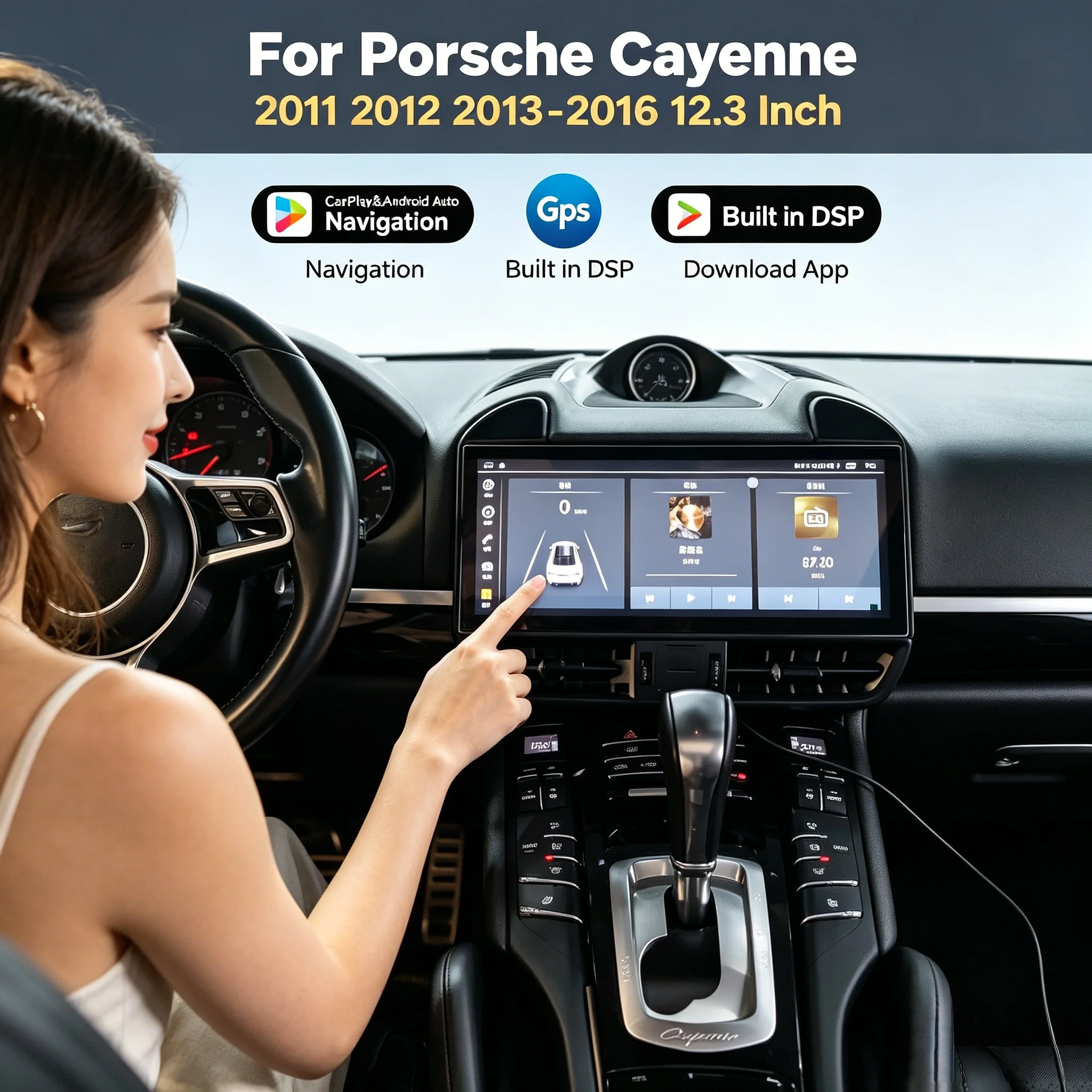 Android 14 12.3 Inch Car Stereo Carplay For Porsche Cayenne 2010-2016 Upgrade 2024 Central Control Multimedia Navigation Player
Android 14 12.3 Inch Car Stereo Carplay For Porsche Cayenne 2010-2016 Upgrade 2024 Central Control Multimedia Navigation Player