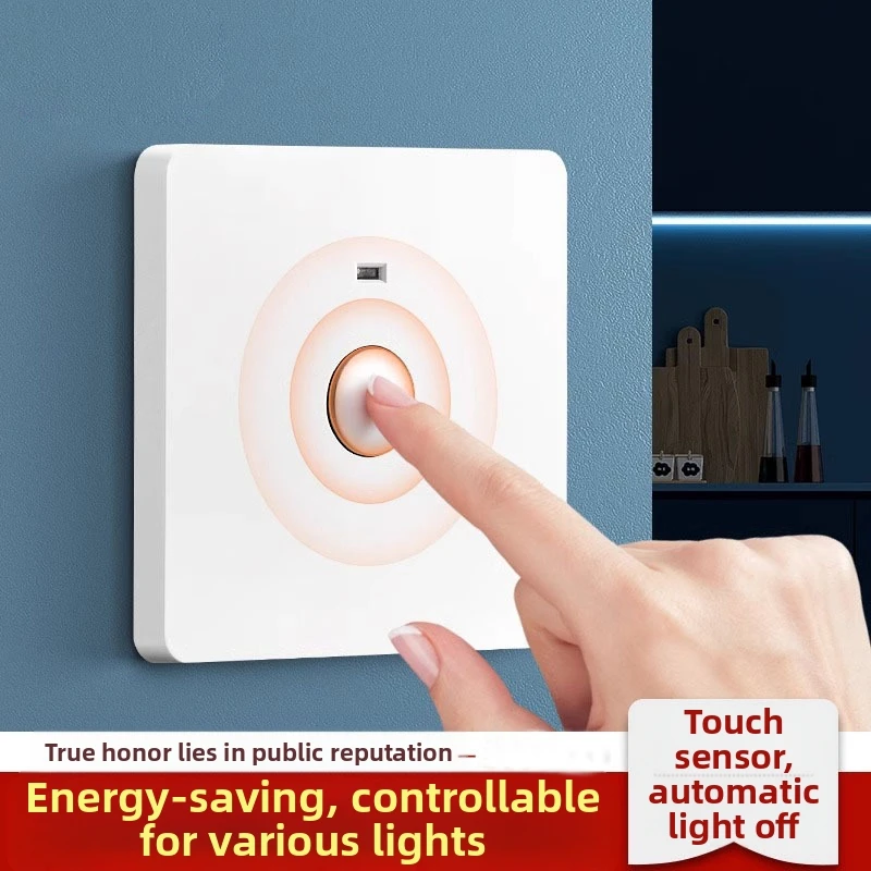Сенсорный переключатель, настенный таймер задержки, выключатель света для лестничного прихожей, сенсорная активированная панель с функцией задержки времени
Сенсорный переключатель, настенный таймер задержки, выключатель света для лестничного прихожей, сенсорная активированная панель с функцией задержки времени