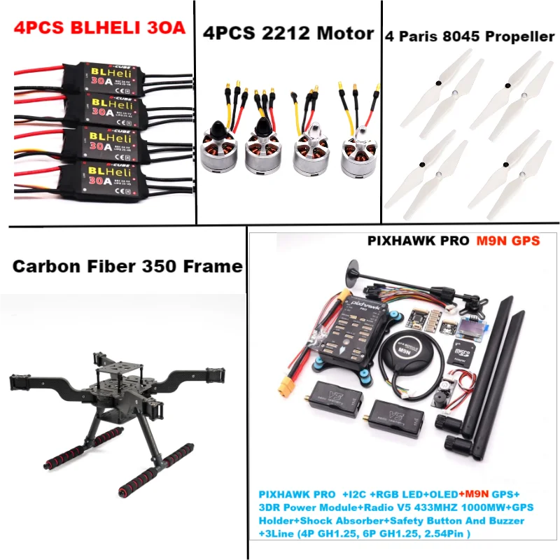 RctoSky PIXHAWK PRO M9N с открытым исходным кодом, Новый Умный Дрон FLY350 300 380 450 мм PIX, Квадрокоптер с обратной стойкой
RctoSky PIXHAWK PRO M9N с открытым исходным кодом, Новый Умный Дрон FLY350 300 380 450 мм PIX, Квадрокоптер с обратной стойкой