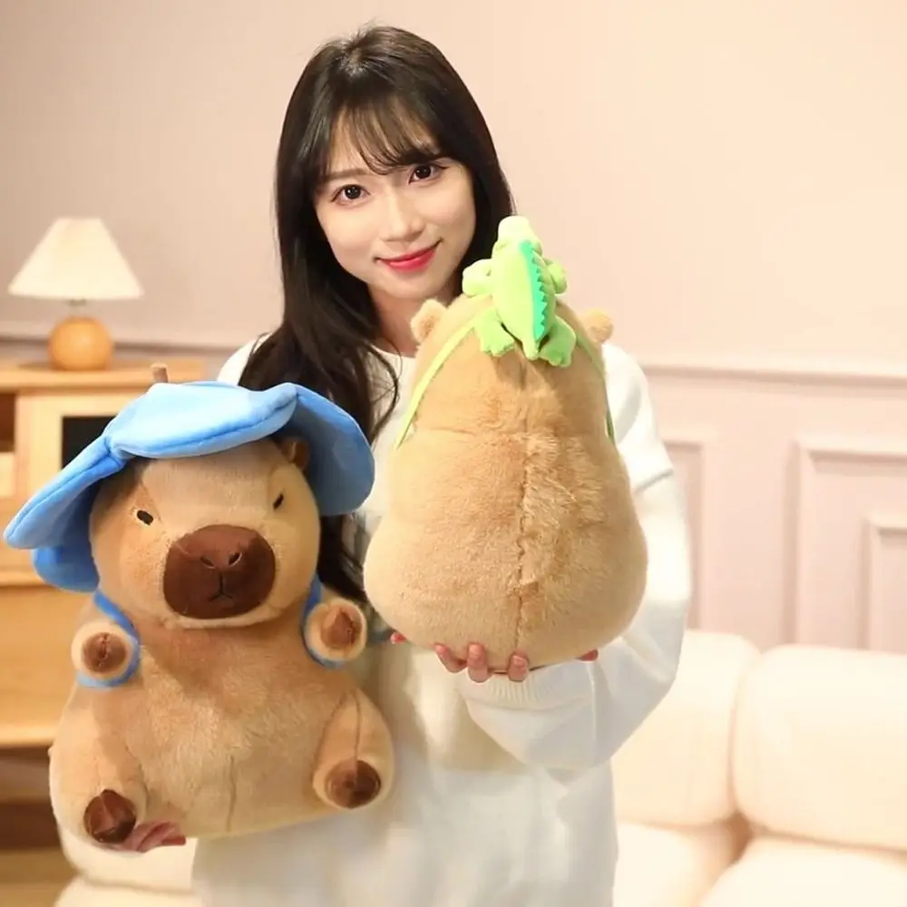 Flower Hat Capybara Plush Toy Doll Animal Backpack Soft Simulation Capybara Toy Stuffed 20/30/40cm Stuffed Capybara Doll
Flower Hat Capybara Plush Toy Doll Animal Backpack Soft Simulation Capybara Toy Stuffed 20/30/40cm Stuffed Capybara Doll