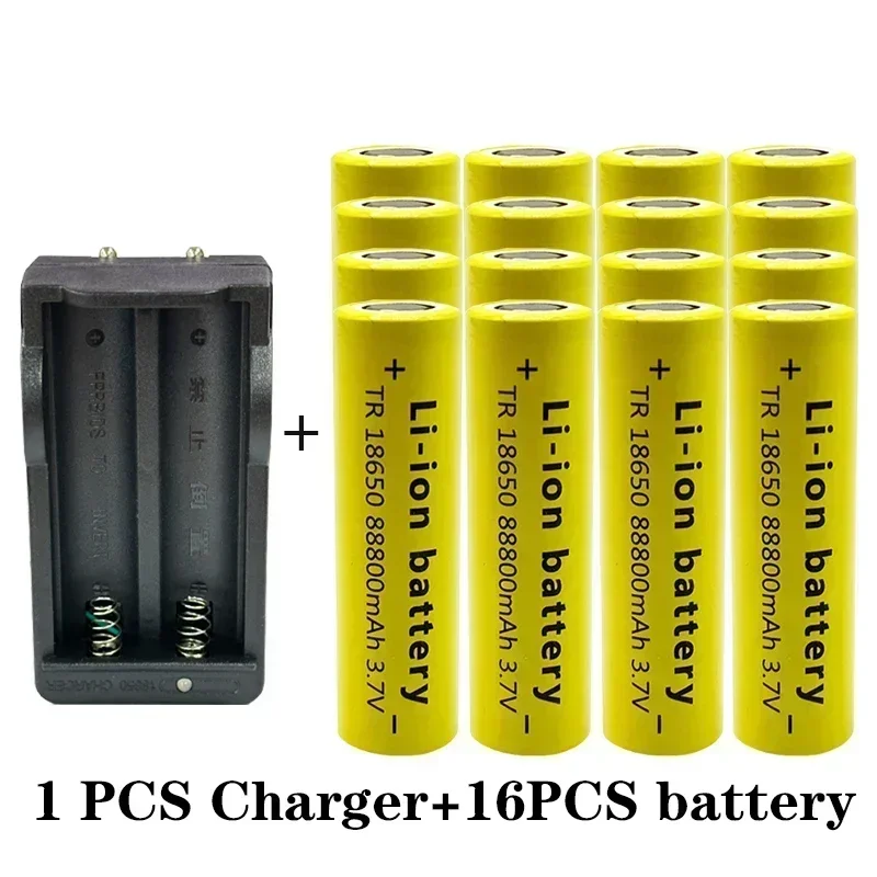 High quality 18650 battery 88800mah 3.7 V 18650 flashlight battery lithium rechargeable battery toys/appliances+charger
High quality 18650 battery 88800mah 3.7 V 18650 flashlight battery lithium rechargeable battery toys/appliances+charger