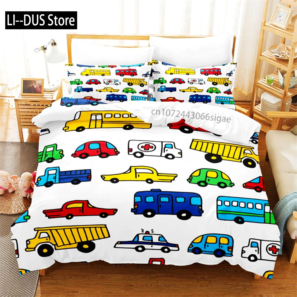 Cartoon Car Bedding Set Duvet Cover Set 3d Bedding Digital Printing Queen Size Bedding Set Fashion Design
Cartoon Car Bedding Set Duvet Cover Set 3d Bedding Digital Printing Queen Size Bedding Set Fashion Design