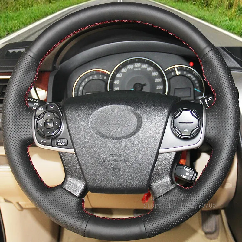 DIY Custom Artificial Leather Hand-stitched Steering Wheel Cover For Toyota Camry 2012-2015 Interior Decoration Accessories
DIY Custom Artificial Leather Hand-stitched Steering Wheel Cover For Toyota Camry 2012-2015 Interior Decoration Accessories