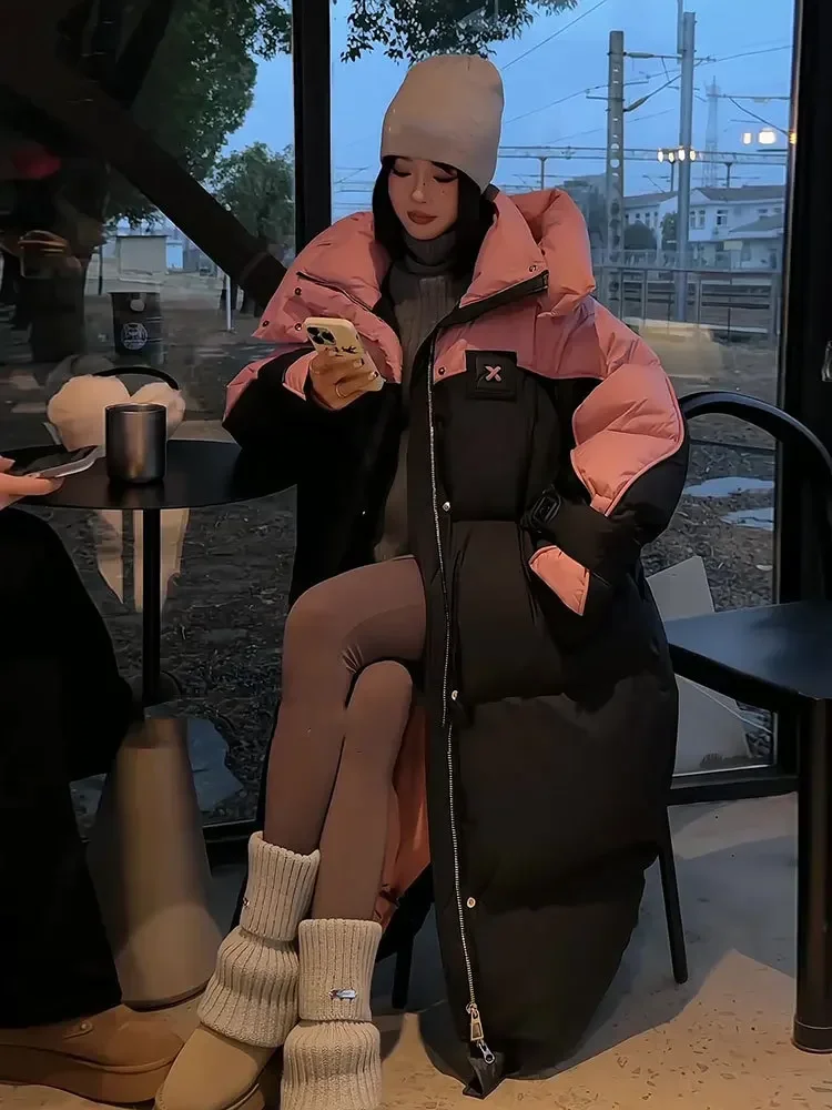 New Down Cotton Jacket Women Winter Korean Long Cotton Coat Loose Thick Fashion Warm Trend Jackets Parka Hooded Snowwear Clothes
New Down Cotton Jacket Women Winter Korean Long Cotton Coat Loose Thick Fashion Warm Trend Jackets Parka Hooded Snowwear Clothes