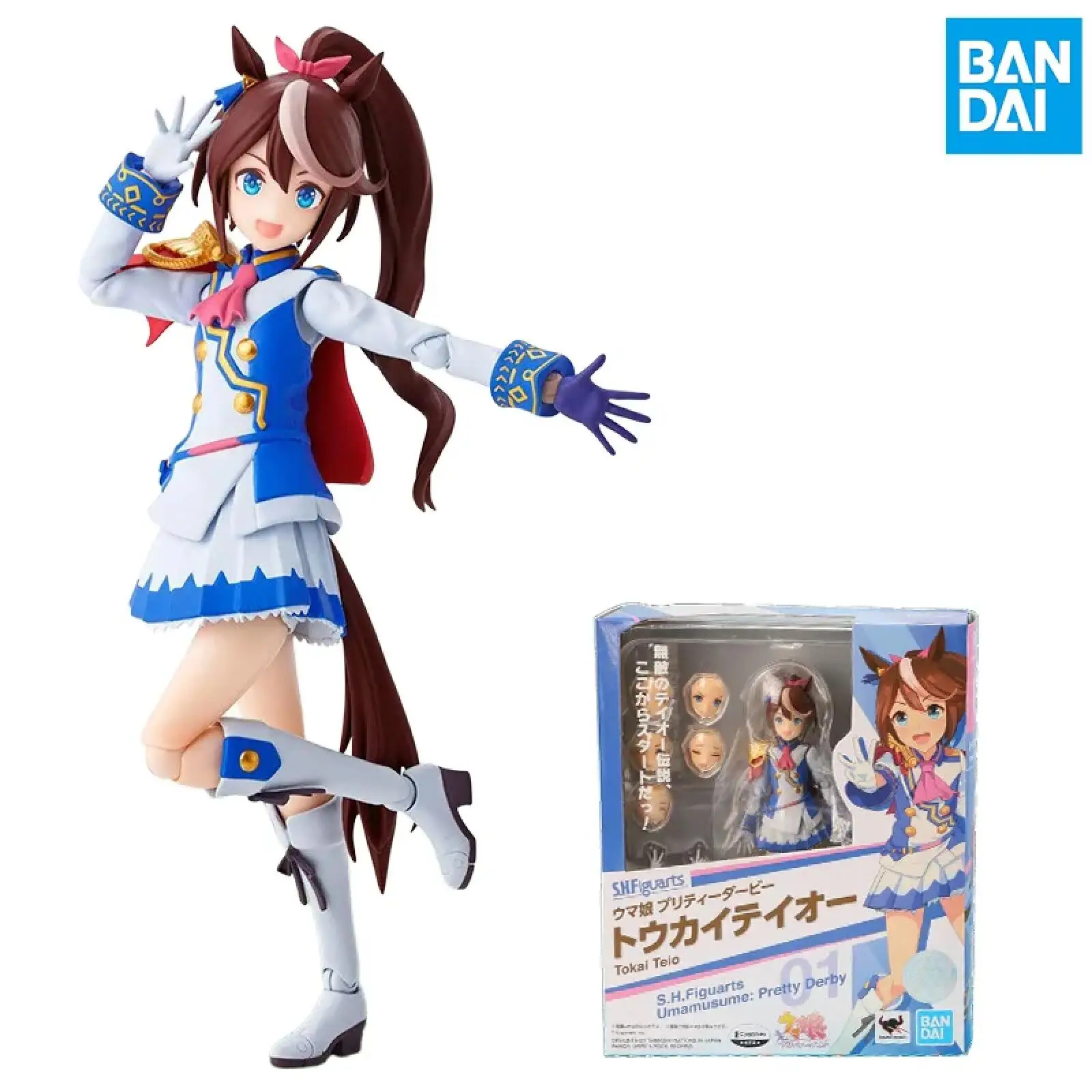 Оригинальная сборная модель BANDAI S.H.Figuarts Umamusume Pretty Derby Tokai Teio, коллекционная фигурка, игрушка, украшение
Оригинальная сборная модель BANDAI S.H.Figuarts Umamusume Pretty Derby Tokai Teio, коллекционная фигурка, игрушка, украшение