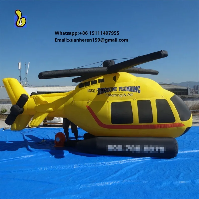 Outdoor Giant Advertising Inflatable Helicopter Balloon for Events
Outdoor Giant Advertising Inflatable Helicopter Balloon for Events