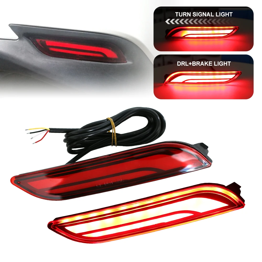 Светодиодный отражатель заднего бампера для Toyota Camry 2018 2019, функции в качестве светодиодных стоп-сигналов, указатель поворота, фары дальнего света
Светодиодный отражатель заднего бампера для Toyota Camry 2018 2019, функции в качестве светодиодных стоп-сигналов, указатель поворота, фары дальнего света