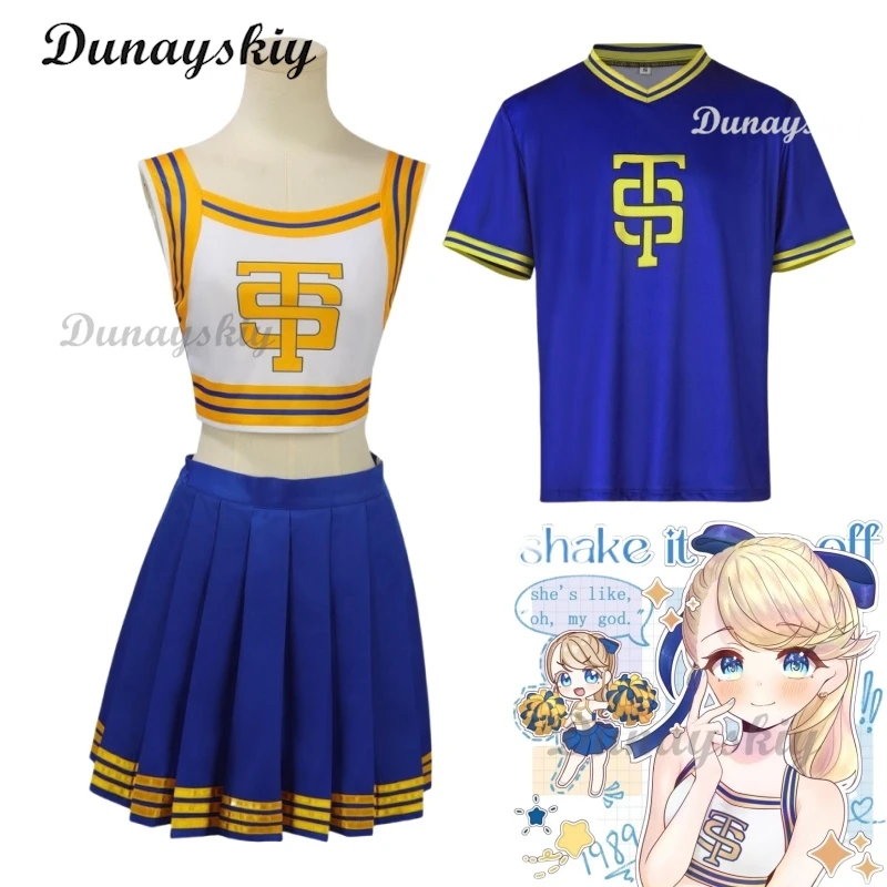 Taylor Cheerleader Costume Uniform Women Girls Swift Dress Cosplay High School Cheerleading Crop Top with Skirt Halloween Outfit
Taylor Cheerleader Costume Uniform Women Girls Swift Dress Cosplay High School Cheerleading Crop Top with Skirt Halloween Outfit