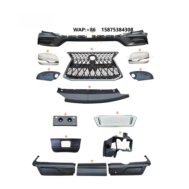 Auto Car Front Mesh Grill PP Black Bright Strip Car Insect Screening Mesh Front Grille Whole Body Kit for LX570 2019
Auto Car Front Mesh Grill PP Black Bright Strip Car Insect Screening Mesh Front Grille Whole Body Kit for LX570 2019