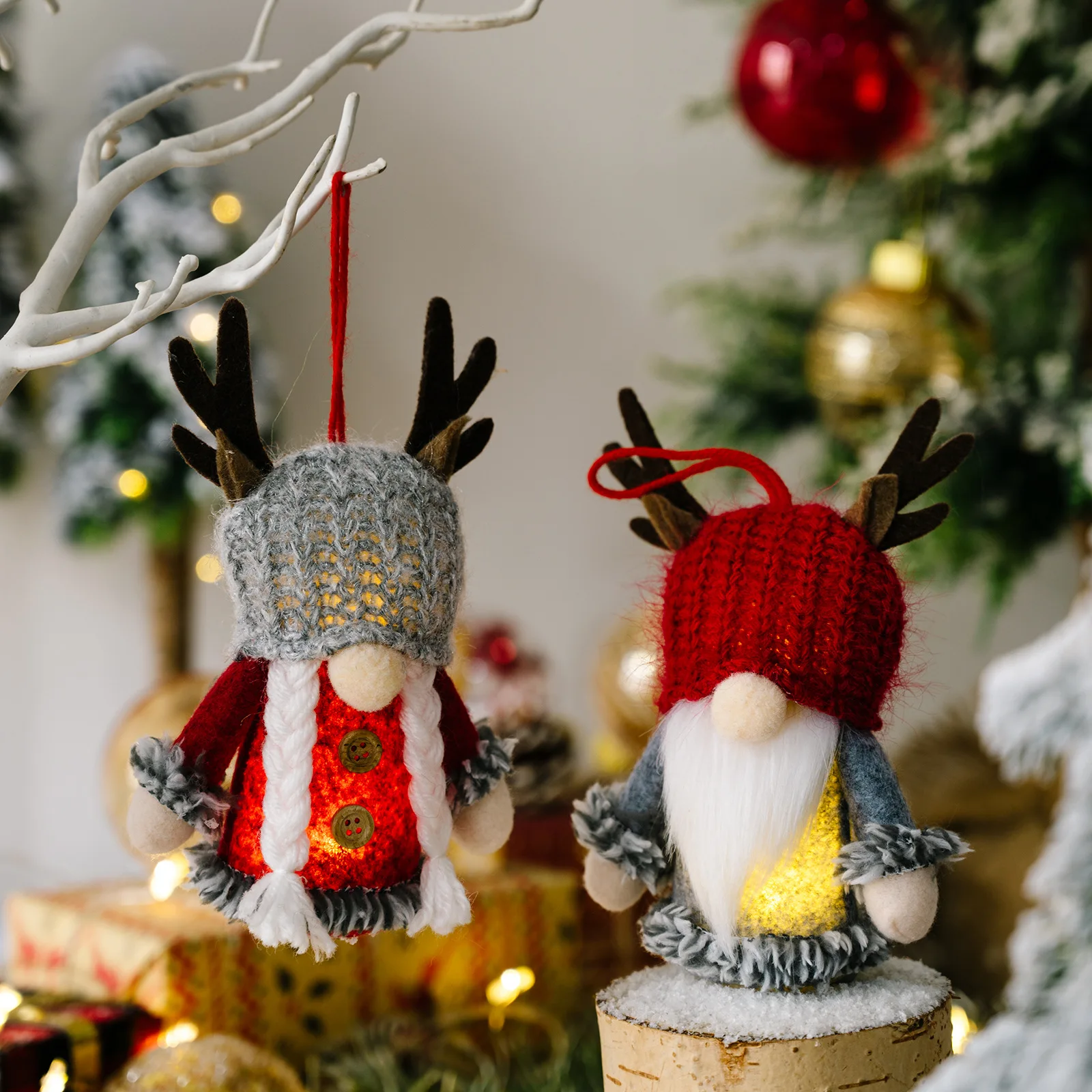 Knitted Antler Hat With Light Pendant Christmas Decorations for Home 2023 New Year Room Decor Christmas Tree Charm Ornaments
Knitted Antler Hat With Light Pendant Christmas Decorations for Home 2023 New Year Room Decor Christmas Tree Charm Ornaments