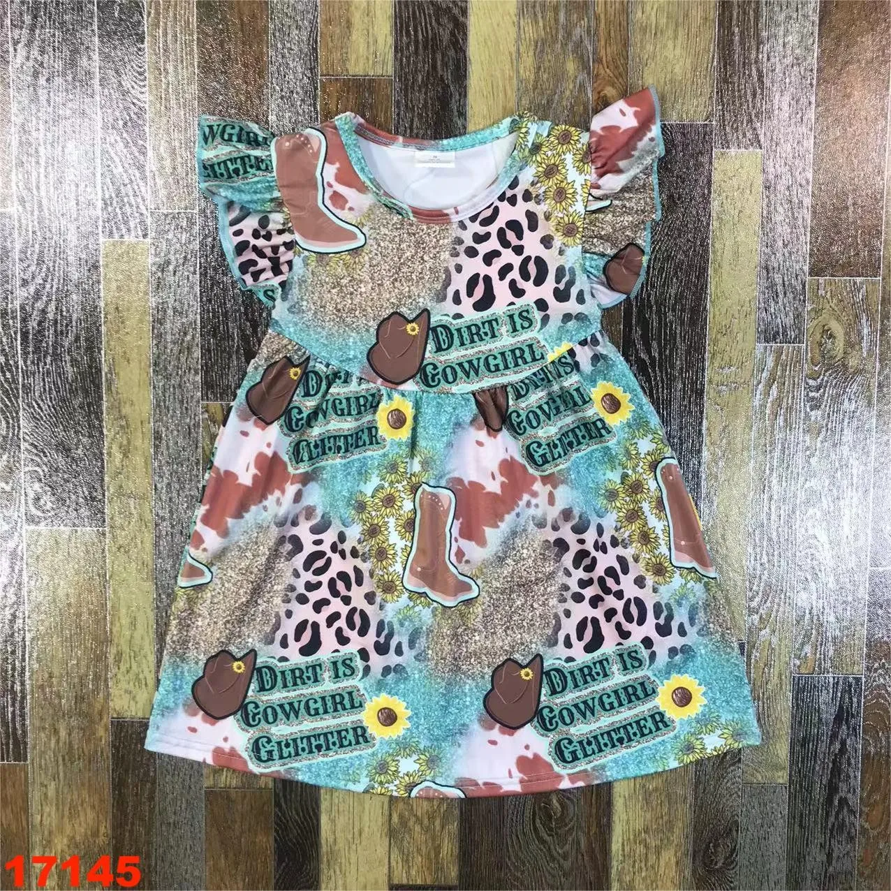 Hot Selling Children's Clothing Custom Western Style Casual Girls' Dress Boots Printed Cow Girl Dress
Hot Selling Children's Clothing Custom Western Style Casual Girls' Dress Boots Printed Cow Girl Dress