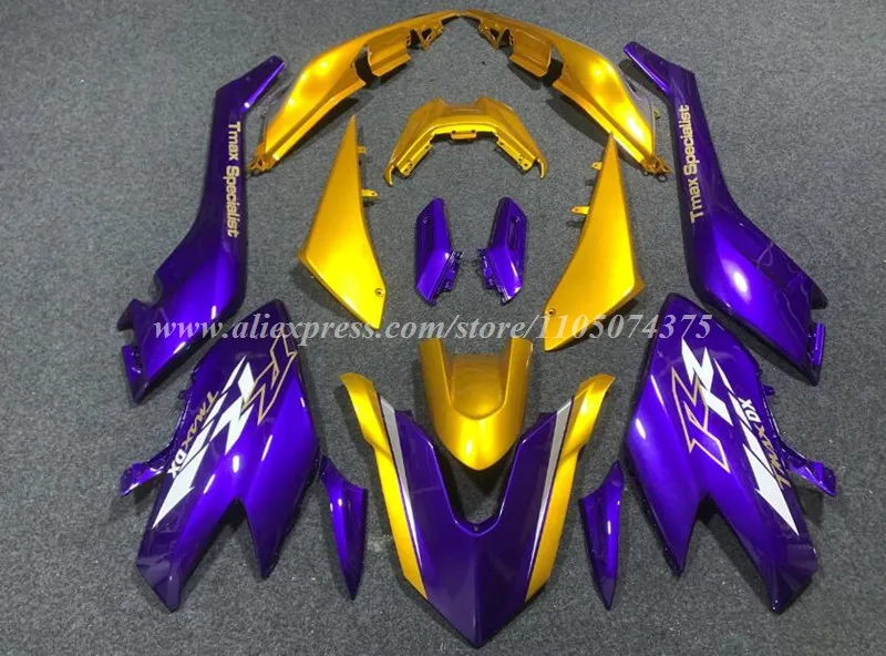 New ABS Motorcycle Fairings Kit Fit For YAMAHA T-max 530 2017 2018 17 18 Bodywork Set Custom Purple Golden
New ABS Motorcycle Fairings Kit Fit For YAMAHA T-max 530 2017 2018 17 18 Bodywork Set Custom Purple Golden