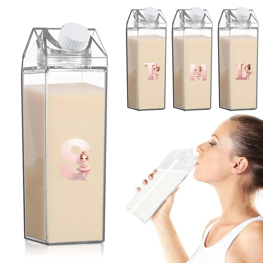 500ml Large Transparent Milk Cup Suitable for Outdoor Sports Ballerina Girl Initial Name 26 Letters Pattern
500ml Large Transparent Milk Cup Suitable for Outdoor Sports Ballerina Girl Initial Name 26 Letters Pattern