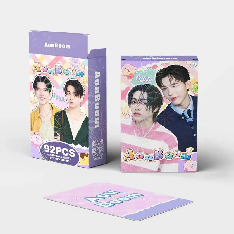 92PCS Thailand Star AouBoom LOMO Photo Cards Set, Aou & Boom Collectible with Bonus Stickers, Ideal Fans Gift
92PCS Thailand Star AouBoom LOMO Photo Cards Set, Aou & Boom Collectible with Bonus Stickers, Ideal Fans Gift