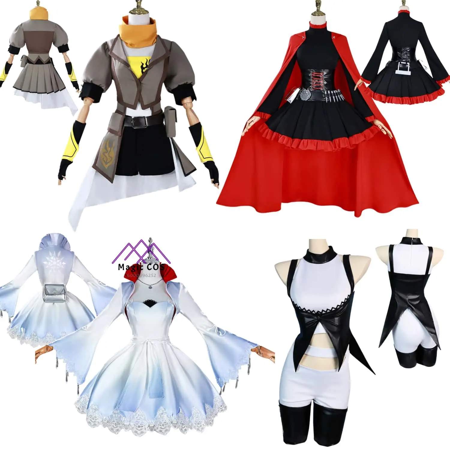 Popular Anime Cosplay Costume Rose Schnee Belladonna Xiao Long Role Playing Clothes for Women Adult Comic Con Party Uniform
Popular Anime Cosplay Costume Rose Schnee Belladonna Xiao Long Role Playing Clothes for Women Adult Comic Con Party Uniform