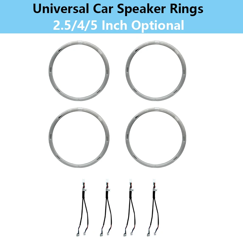 5'' 4 PCS Universal Speaker Ring Controled by Symphony Atmosphere Lamp for Ubwoofer Auto Audio Music Full Range Frequency Stereo
5'' 4 PCS Universal Speaker Ring Controled by Symphony Atmosphere Lamp for Ubwoofer Auto Audio Music Full Range Frequency Stereo