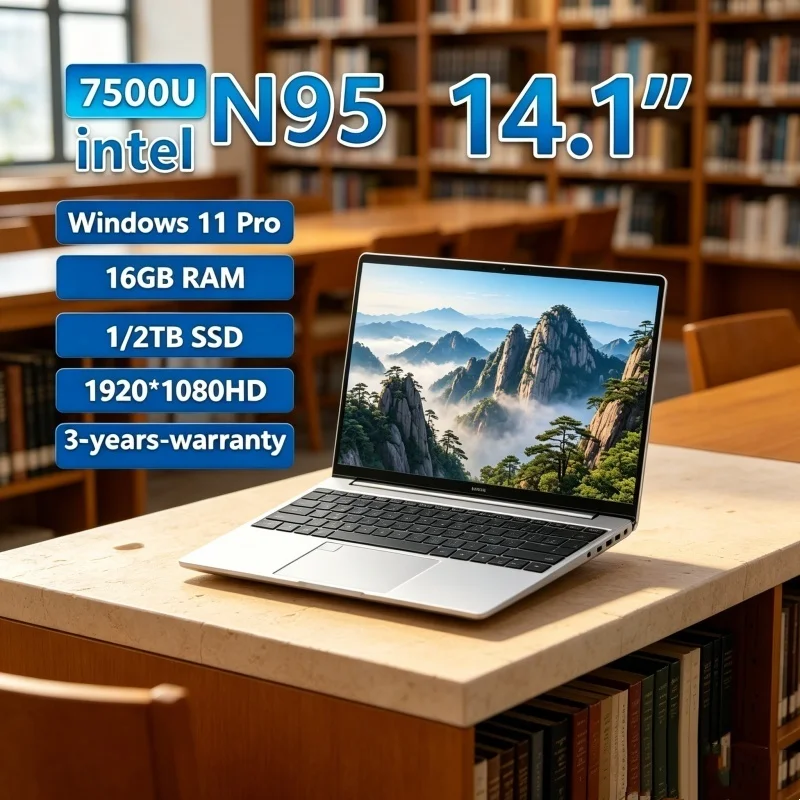 2026 Mystic 14.1" Laptop N95 FHD IPS 120Hz Splendid Lucid Screen SSD Refined Keypad Fingerprint Safety Unlock
2026 Mystic 14.1" Laptop N95 FHD IPS 120Hz Splendid Lucid Screen SSD Refined Keypad Fingerprint Safety Unlock
