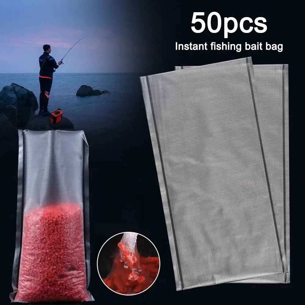 50Pcs New PVA Water-soluble Bag Accurate Quick Water Soluble Fishing Bait Bag Fishing Supplies Solid Bait Bags For Bait Thrower
50Pcs New PVA Water-soluble Bag Accurate Quick Water Soluble Fishing Bait Bag Fishing Supplies Solid Bait Bags For Bait Thrower