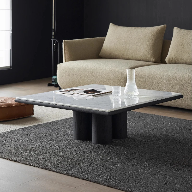 Marble designer light luxury modern simple living room home solid wood coffee table
Marble designer light luxury modern simple living room home solid wood coffee table
