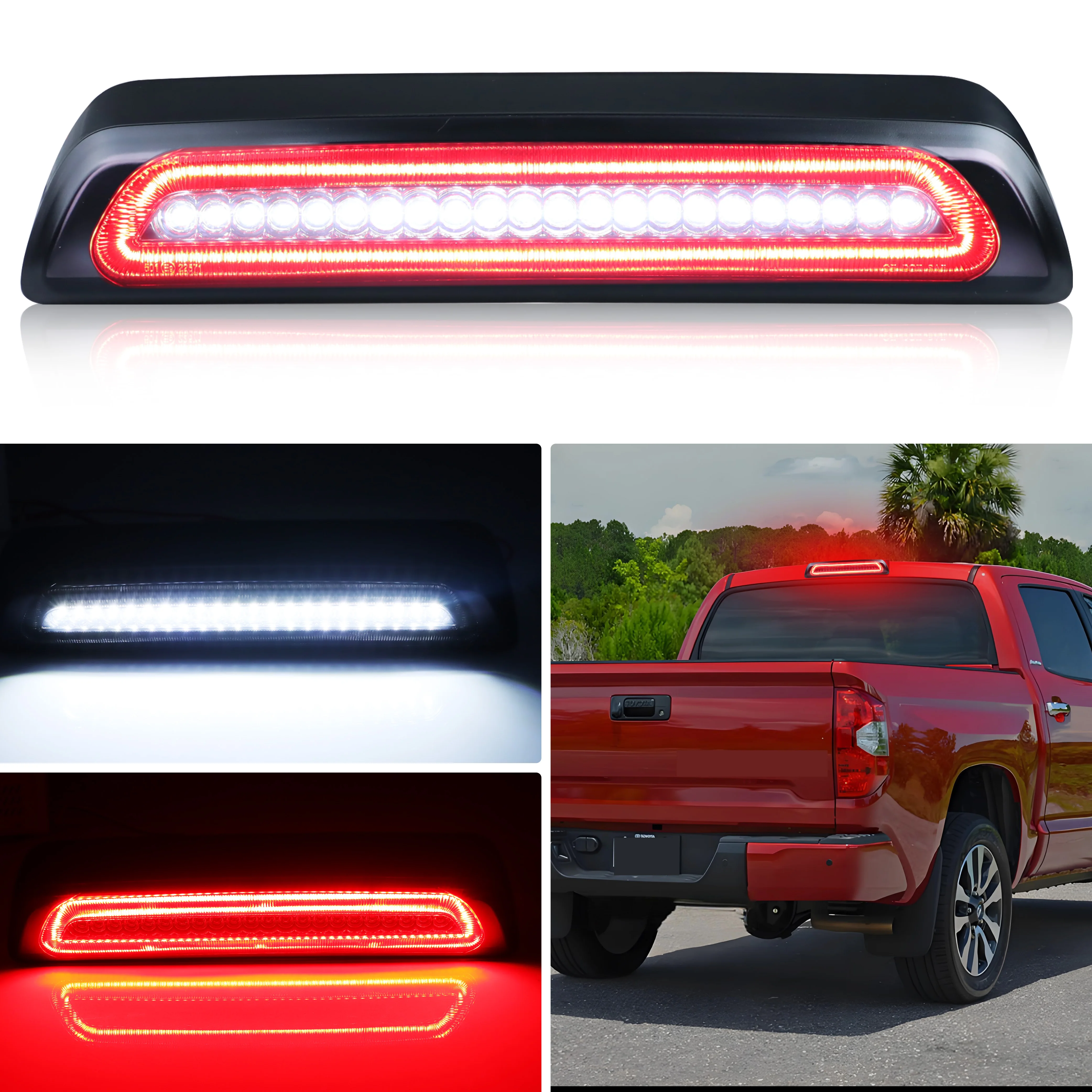 1Pcs Rear Tail Light 3rd Third Brake Light Backup Reverse Stop Light Cargo Light LED For 2007-2021 Toyota Tundra XK50 (2nd Gen)
1Pcs Rear Tail Light 3rd Third Brake Light Backup Reverse Stop Light Cargo Light LED For 2007-2021 Toyota Tundra XK50 (2nd Gen)