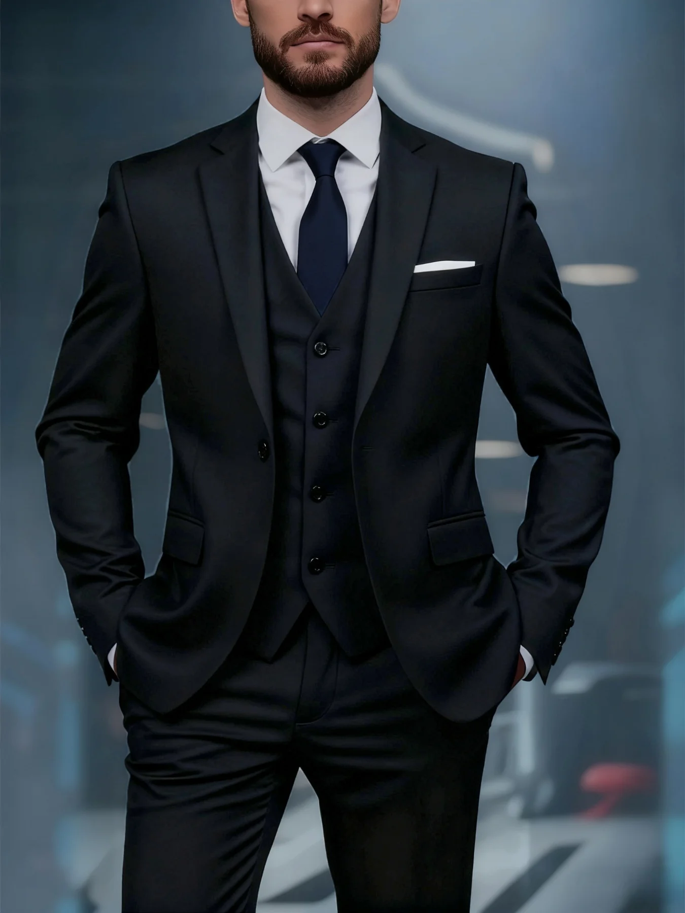 Classic Notch Lapel Men's Suit Set 3-Piece Single Breasted Solid Slim Fit Blazer Vest Pants Elegant Party Wedding Office
Classic Notch Lapel Men's Suit Set 3-Piece Single Breasted Solid Slim Fit Blazer Vest Pants Elegant Party Wedding Office