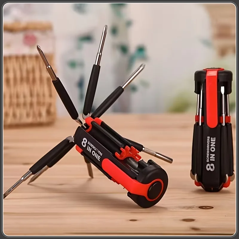 1pcs 8 In1 Multifunctional Screwdriver With Light, Cross Shaped, Household Industrial Multi-purpose Screwdriver
1pcs 8 In1 Multifunctional Screwdriver With Light, Cross Shaped, Household Industrial Multi-purpose Screwdriver