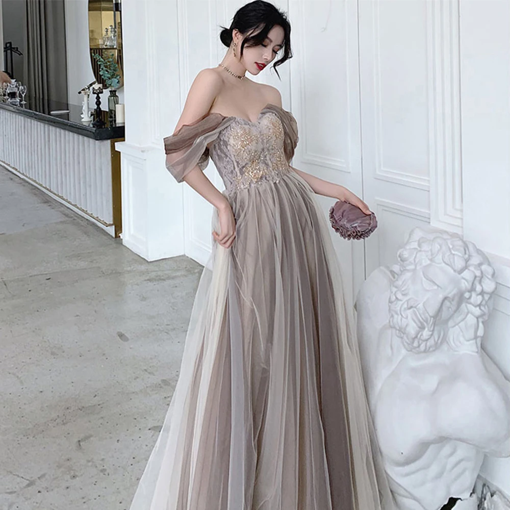 Серое вечернее платье без бретелек, женское платье с открытыми плечами и цветочной аппликацией, с открытой спиной, тонкое платье трапециевидной формы для выпускного вечера, длинное вечернее платье
Серое вечернее платье без бретелек, женское платье с открытыми плечами и цветочной аппликацией, с открытой спиной, тонкое платье трапециевидной формы для выпускного вечера, длинное вечернее платье