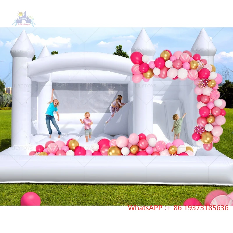 15x15ft 100% Pvc White Inflatable Bounce House With Slide,Ball Pit for Kids and Adults Birthday Wedding Party
15x15ft 100% Pvc White Inflatable Bounce House With Slide,Ball Pit for Kids and Adults Birthday Wedding Party