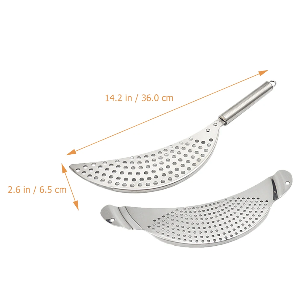 2Pcs Moon Stainless Steel Pot Strainer Portable Pasta Drainer with Handle Rust Resistant Kitchen Tool Pot Strainer
2Pcs Moon Stainless Steel Pot Strainer Portable Pasta Drainer with Handle Rust Resistant Kitchen Tool Pot Strainer