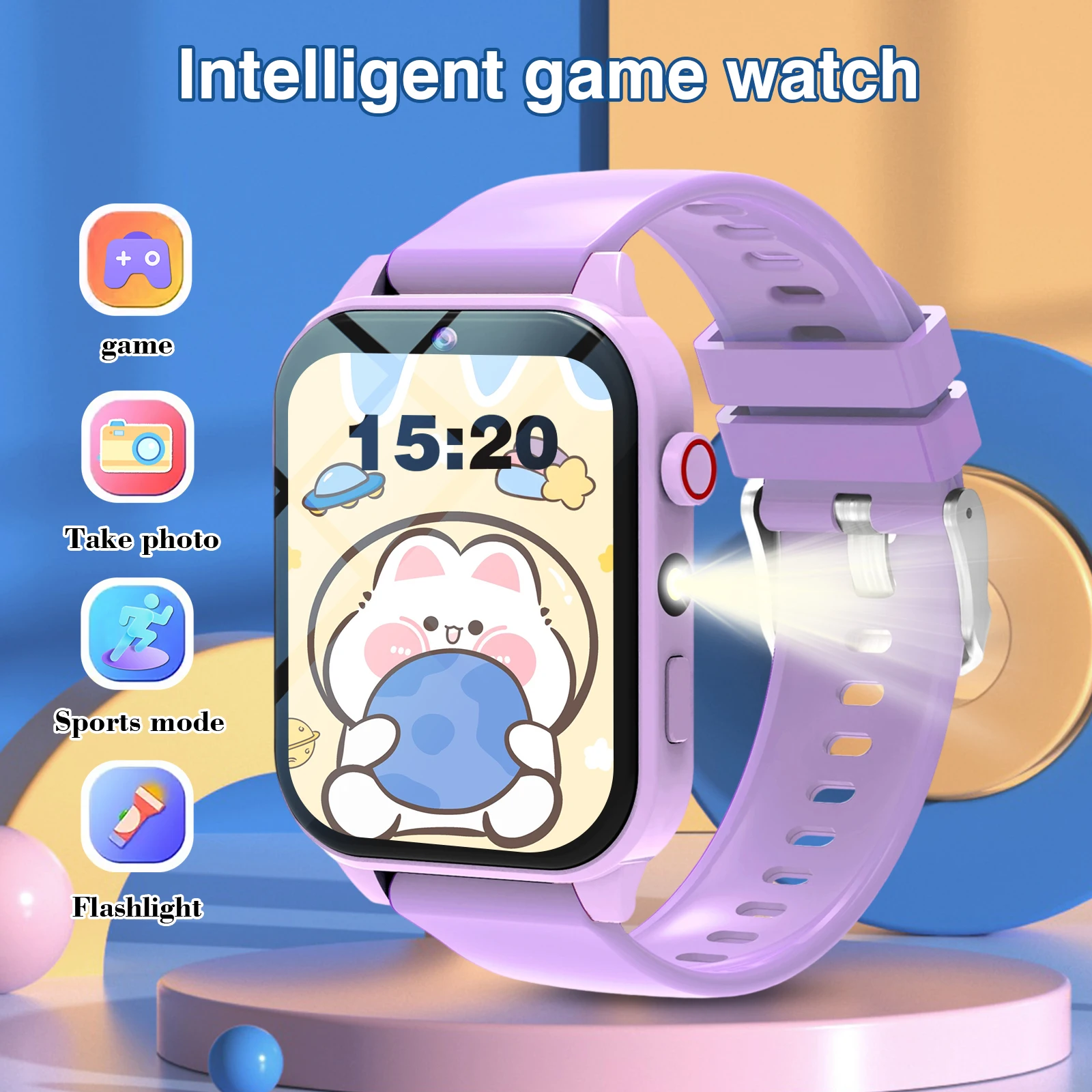 Kids Smart Watch with Camera, Album, 18 Games, Calculator, Calendar, LED Light, Perfect Holiday Gift for Children
Kids Smart Watch with Camera, Album, 18 Games, Calculator, Calendar, LED Light, Perfect Holiday Gift for Children