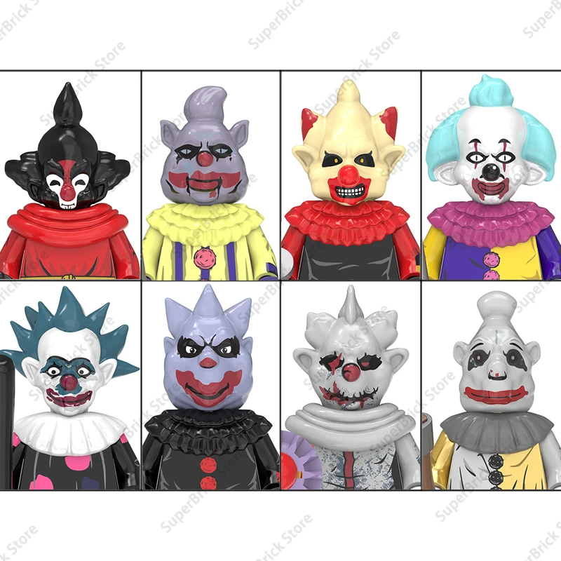 TP1040 Killer Klowns, мини-фигурка, классический ужас, триллер, серия фильмов, строительный блок, модель куклы, кирпичи, детские игрушки для подарка
TP1040 Killer Klowns, мини-фигурка, классический ужас, триллер, серия фильмов, строительный блок, модель куклы, кирпичи, детские игрушки для подарка