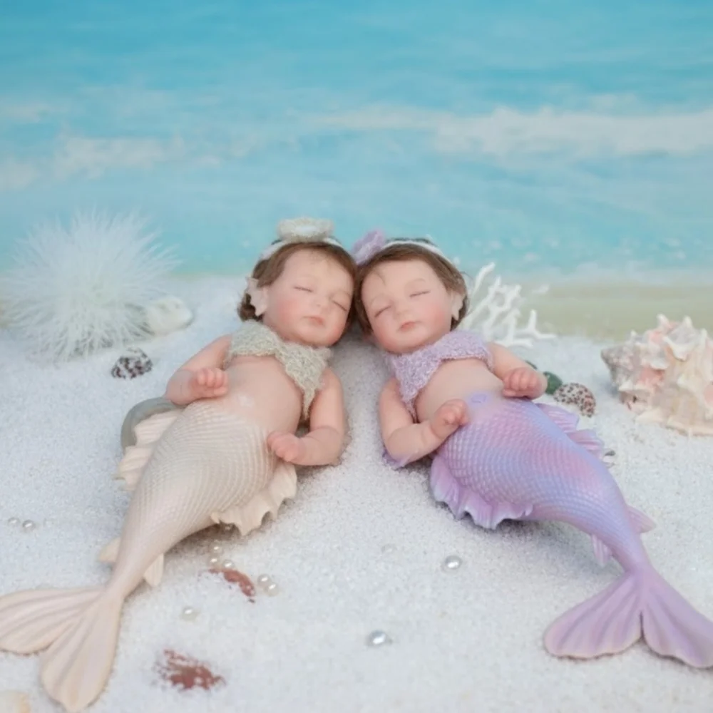 Cloveray 12 inch Soft Full Body Silicone Reborn Baby Doll Super Cute Solid Silicone Mermaid High-quality Handmade Original Art
Cloveray 12 inch Soft Full Body Silicone Reborn Baby Doll Super Cute Solid Silicone Mermaid High-quality Handmade Original Art