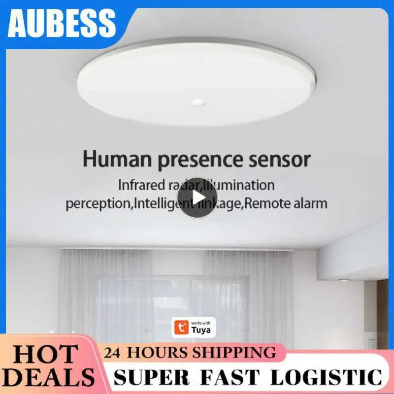 Smart Ceiling-mounted Human Presence Sensor EU/US/UK Tuya Human Body Motion Detection Sensor APP-key Control
Smart Ceiling-mounted Human Presence Sensor EU/US/UK Tuya Human Body Motion Detection Sensor APP-key Control