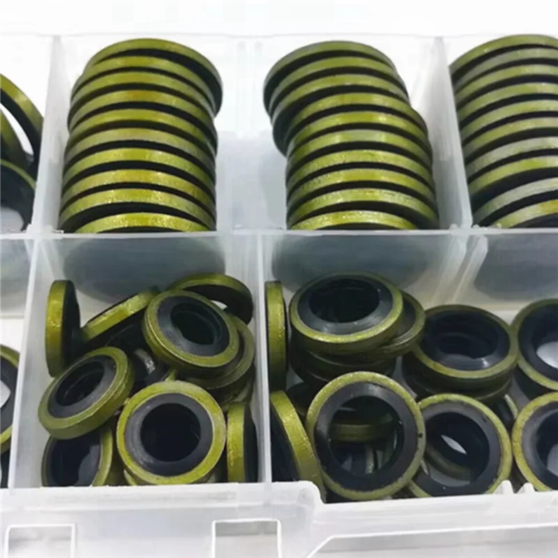 A93E-240Pcs Oil Drain Plug Gasket Metal Rubber Bonded Washer Fit M6 M8 M10 M12 M14 M16 Combined Washer Sealing Ring
A93E-240Pcs Oil Drain Plug Gasket Metal Rubber Bonded Washer Fit M6 M8 M10 M12 M14 M16 Combined Washer Sealing Ring