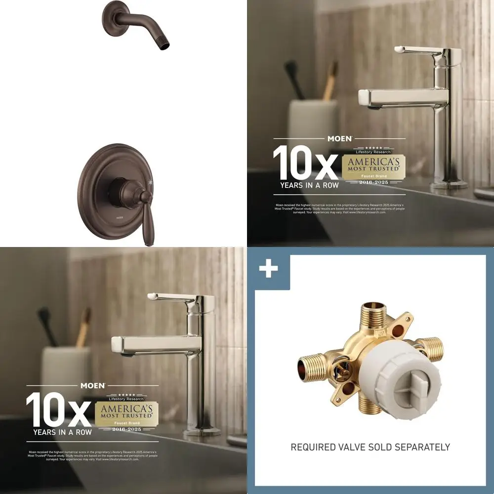 1-Handle Shower Trim Kit, Oil Rubbed Bronze, M-CORE 2-Series
1-Handle Shower Trim Kit, Oil Rubbed Bronze, M-CORE 2-Series
