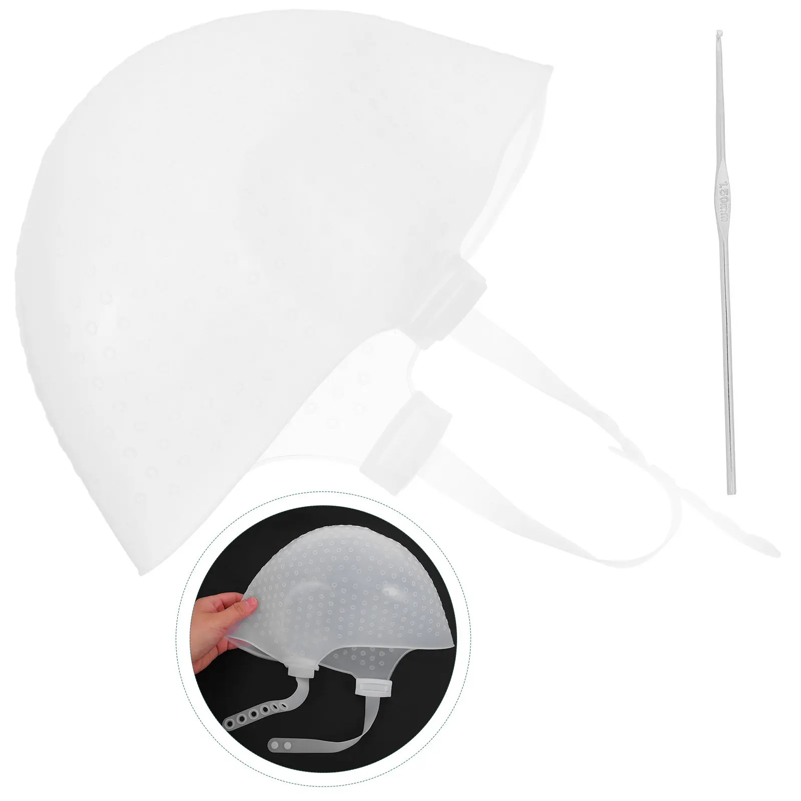 Silicone Reusable Highlight Hair Cap Hook Needle Punched Hole Hair Dyeing Staining Tools for Salon Home Use Dyeing Tools
Silicone Reusable Highlight Hair Cap Hook Needle Punched Hole Hair Dyeing Staining Tools for Salon Home Use Dyeing Tools